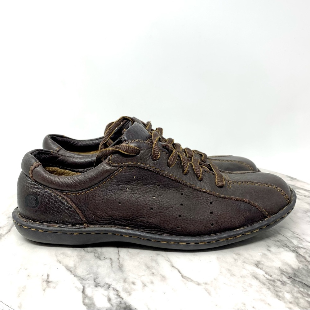 Born Bowling Leather Comfort Sneakers 7 Oxford Preppy Sporty Y2K Coquette Girl - Picture 2 of 11
